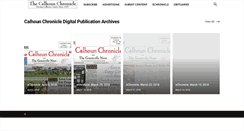 Desktop Screenshot of calhounchronicle.com