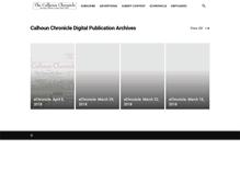 Tablet Screenshot of calhounchronicle.com